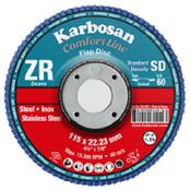 (pack Of 10) 115x22mm Z40grit Karbosan ZR Zirconium Flap Discs
