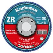 (pack Of 10) 115x22mm Z80grit Karbosan ZR Zirconium Flap Discs