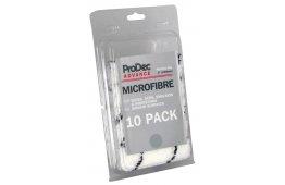 (pack Of 10) Prodec 100mm Medium Pile Microfibre Mini Paint Roller Sleeves