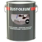 5litre Rustoleum 7182 Steel Grey Floorcoat Pu Gloss Floor Paint (ral7001)