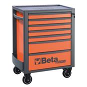 Beta Rsc24-0 7 Drawer Orange Mobile Roller Cabinet