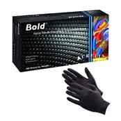 (pack Of 100) Aurelia Bold Large Black Nitrile PF Disposable Gloves