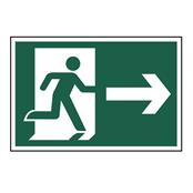 Man Running Arrow Down Symbol Only Sign