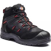 fa24/7b Size 7  S1p black/red Everyday Safety Boots