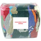 10kg J&C Coloured Cotton T-Shirt Wipers