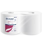 (pack Of 2) Lucart Airtech Select 370 Maxi Airlaid White Wiper Rolls