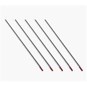 (pack Of 10) Weldtig 2.4x150mm Red Tip Thoriated Tungsten Electrodes