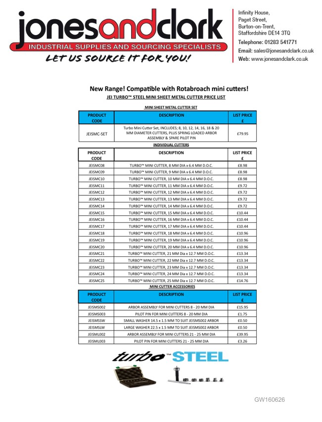JEI STEEL MINI SHEET METAL CUTTER PRICE LIST 2026