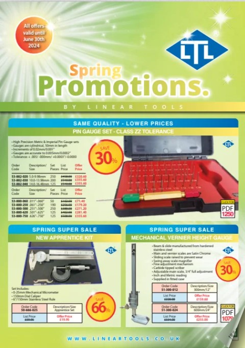 Linear Tools Promotion Spring 2024 *Valid Until 30th June 2024*
