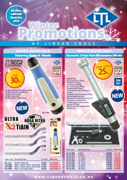 Linear Tools Winter Promotion 2026 *Valid Until March 31st 2026*
