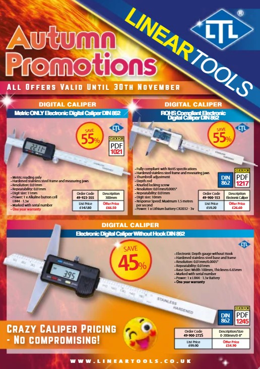Linear Tools Autumn Promotion 2026 *Valid Until November 30th 2026*