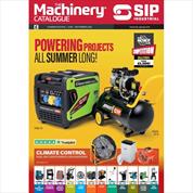 SIP Industrial Spring 2026 machinery catalogue featuring compressors, heaters, welding equipment and workshop machinery available from Jones and Clark Burton-on-Trent