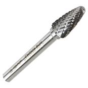 M12x25x6mm Ball Nosed Tree Double Cut Carbide Burr