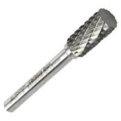 M12x25x6mm Cylinder Double Cut Carbide Burr With End Cut