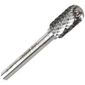 M12x25x6mm Ball Nosed Cylinder Double Cut Carbide Burr