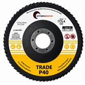 (pack Of 10) 115x22mm Z40grit Intergrind Trade Zirconium Flap Discs