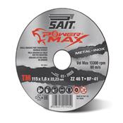 (pack Of 20) 115x1.6x22mm Zz46t Inox Sait Powermax-Tm Flat Cutting Discs