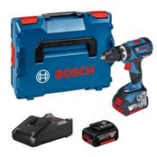 Bosch Gsb18v-60c 18volt Combi Drill c/w 2x5.0ah Li-Ion Batteries, Charger and Case