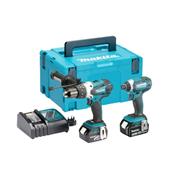 Makita Dlx2145tj 18v Dhp458z Combi Drill + Dtd152z Impact Driver c/w 2x5.0ah Li-Ion