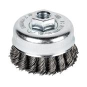 Osborn 100mmxm14 TBZ Steel Twist Knot Cup Wire Brush