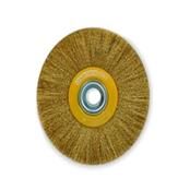 150x18x0.30mm Za0005 Brass Coated Steel Wire Wheel For Bench Grinder