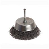 Faithfull 75mm Diy Cup Wire Brush With 6mm Shank For Drilling Machine