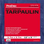 Prodec 12'x9' Blue Waterproof Tarpaulin