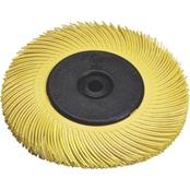 152x12.7x25.4mm P80 A1 Tyrolit Sunburst Yellow Radial Bristle Brush