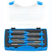 Unior 641/6hspb Pin Punch Set c/w Hand Guards (2,3,4,5,6,8mm)