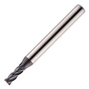 6mm 4 Flute Long Length HX2 Corner Radius Coated Carbide End Mill