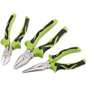 b/s08131 3pce 160mm Soft Grip Plier Set