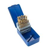 Lyndon 25m Tin Coated Split Point Jobber Drill Set (1-13x0.5mm)