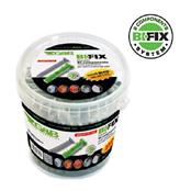 (easy Tub Of 250) 6x35mm Bi-Fix Nylon Anchor With Screw