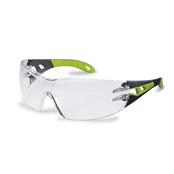 Uvex Pheos black/lime Green Clear Lens Standard Safety Spectacles