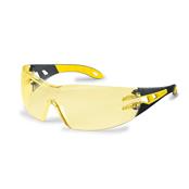 Uvex Pheos black/yellow Amber Lens Standard Safety Spectacles