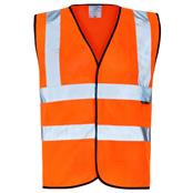 J&C ORANGE CLASS 2 HI VIS WAISTCOAT