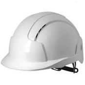 JSP Evolite CR2 White  Mid Peak Ventilated Safety Helmet c/w