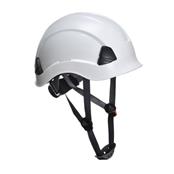 PS53 White 4 Point Height Endurance Safety Helmet c/w Chin Strap