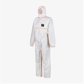 Alphashield S2200 Xlarge 5/6 White Hooded Disposable Coverall