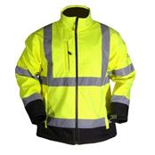 Blackrock Large Hi Vis yellow/black Two Tone Soft Shell Jacket