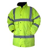 YELLOW HI VIS CLASS 3 CONTRACTORS JACKET