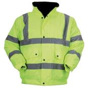 YELLOW HI VIS BOMBER JACKET