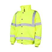 Warrior HV08 3xl Yellow Hi Vis Standard Bomber Jacket