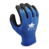 (pack Of 12prs) MCR 18gg Coolmax Fibre Size 9 Blue Pu Palm Coated Gloves