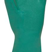 (pack Of 12prs) gi/f11 Size10 Flock Lined Green Nitrile Industrial Gloves