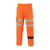RT46 Medium Reg Hi Vis Orange Rail Combat Trousers