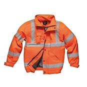 Sa22050 Large Orange Hi Vis go/rt Bomber Jacket