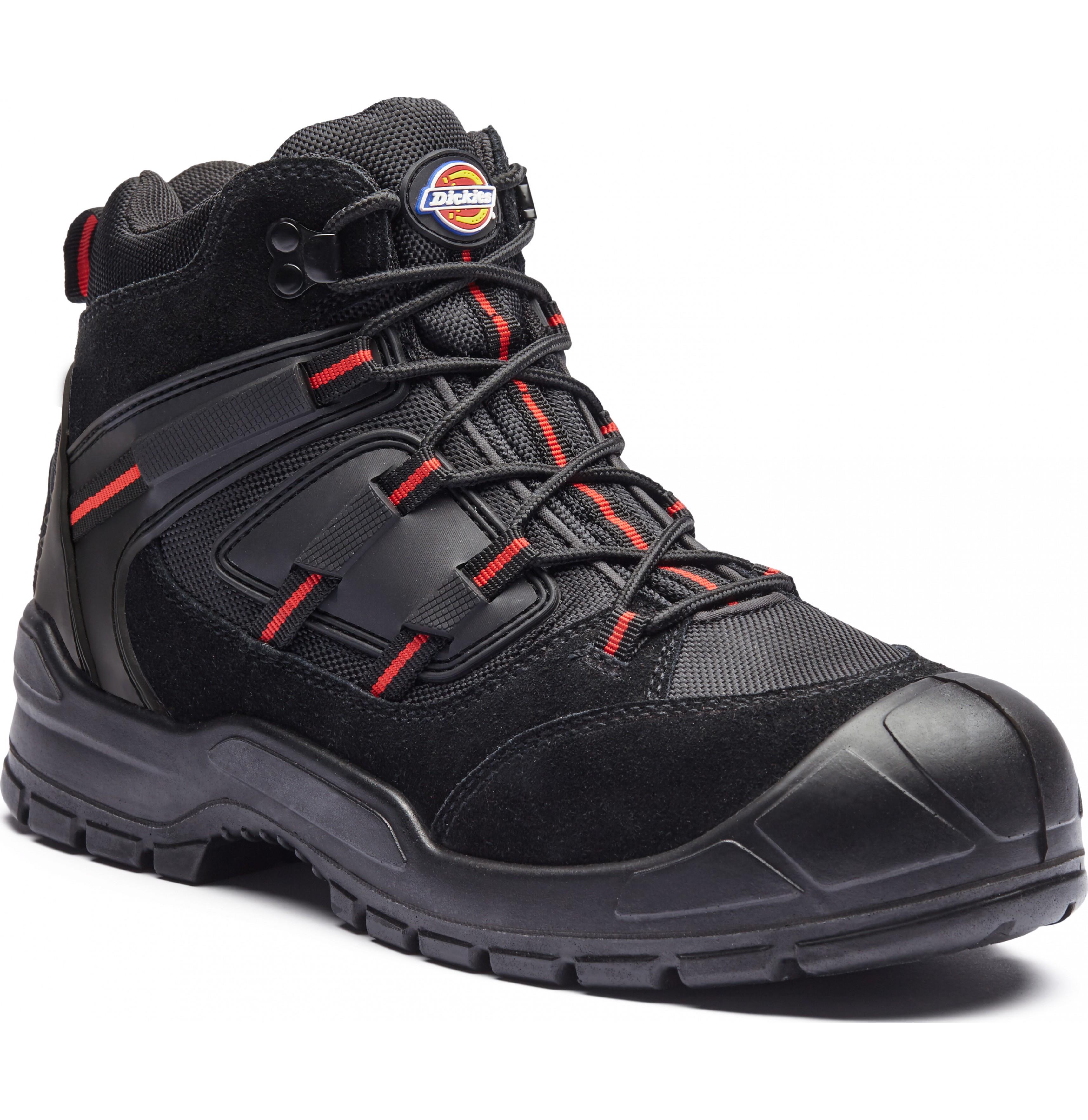 fa24/7b Size 7 S1p black/red Everyday Safety Boots - Jones and Clark