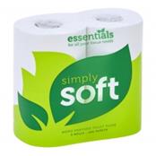 (pack Of 36) Lucart Eco320 320sheet 2ply White Embossed Toilet Rolls
