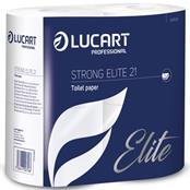 (pack Of 40) Lucart Strong Elite 21 3ply White Luxury Soft Toilet Rolls